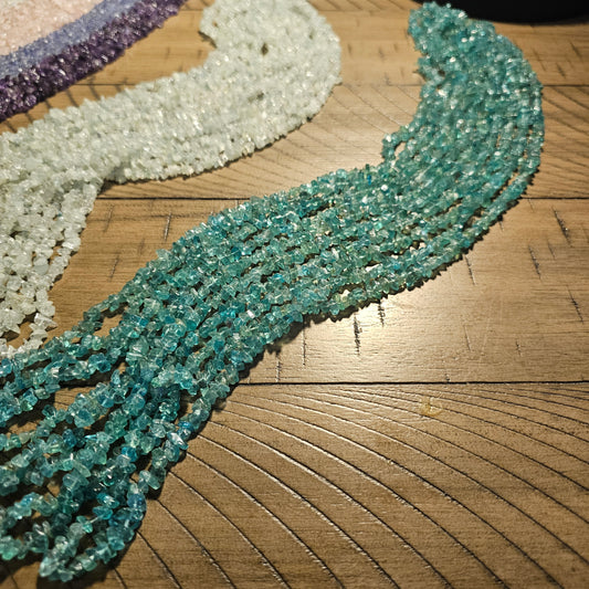 Neon Blue Apatite Necklaces
